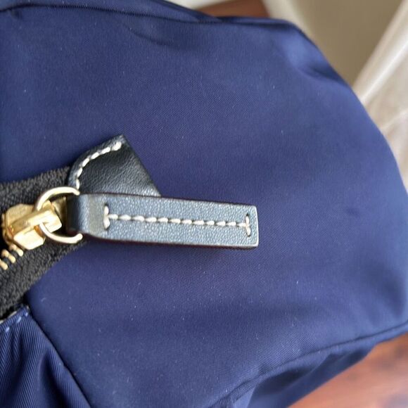 Francis Valentine Navy fabric satchel bag travel bag cosmetic bag - Picture 6 of 8